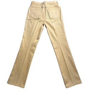 Jeanology Collection Jeans Womens 12 Yellow Bootcut Denim Long Inseam High Rise